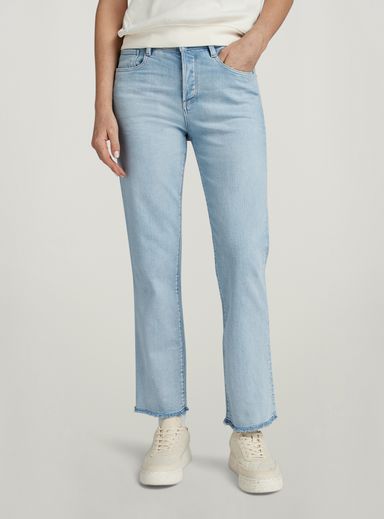 Strace Straight Cropped Jeans